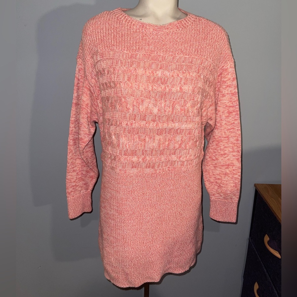 CJ Banks pinkish Peach Knit Pullover sweater top shirt woman’s XL
